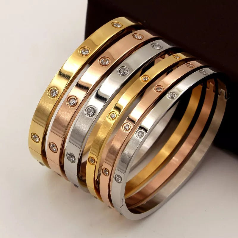 Stainless Steel Crown Bracelet | Gold Crown Bracelet | Barenio